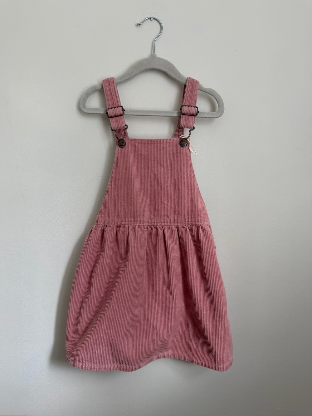 Zara Girls Pink Corduroy Pinafore Dress (Size 4-5)